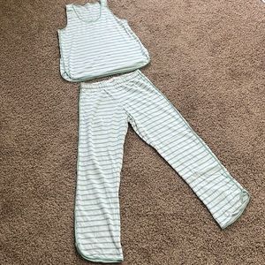 LAKE pajama pants and tank stripe sleep set for women, small, like new